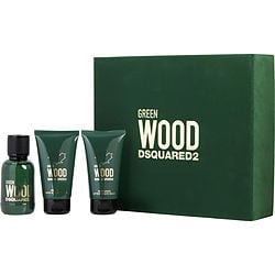 DSQUARED2 WOOD GREEN by Dsquared2-EDT SPRAY 1.7 OZ & AFTERSHAVE BALM 1.7 OZ & SHOWER GEL 1.7 OZ