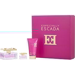 ESCADA ESPECIALLY by Escada-EAU DE PARFUM SPRAY 1.6 OZ & PRECIOUS BODY MOISTURIZER 1.6 OZ & EAU DE PARFUM 0.21 OZ MINI
