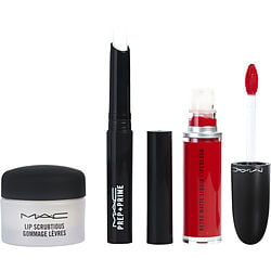 MAC by MAC-Travel Exclusive Lip Kit Red: Lip Scubtious - Candied Nectar + Prep + Prime Lip + Retro Matte Liquid Lipcolour - #Feels So Grand --3ct