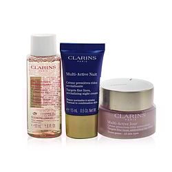 Clarins by Clarins - Multi-Active Collection: Day Cream 50ml+ Night Cream 15ml+ Cleansing Micellar Water 50ml+ Bag  --3pcs+1bag