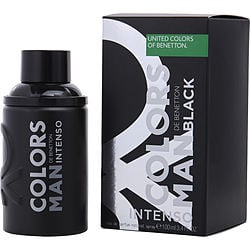 COLORS DE BENETTON BLACK INTENSO by Benetton-EAU DE PARFUM SPRAY 3.4 OZ