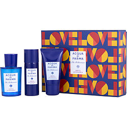 ACQUA DI PARMA BLUE MEDITERRANEO MIRTO DI PANAREA by Acqua di Parma-EDT SPRAY 2.5 OZ & BODY LOTION 1.7 OZ & SHOWER GEL 1.4 OZ