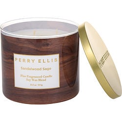 PERRY ELLIS SANDALWOOD SAGE by Perry Ellis-SCENTED CANDLE 14.5 OZ