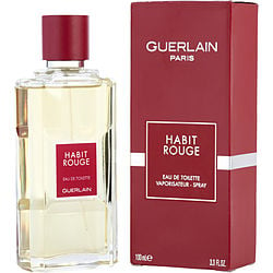 HABIT ROUGE by Guerlain-EDT SPRAY 3.3 OZ (NEW PACKAGING)