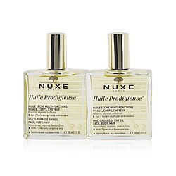 Nuxe by Nuxe-Travel With Nuxe Huile Prodigieuse Multi Usage Dry Oil Duo Set: 2x Dry Oil 100ml  --2x 100ml/3.3oz