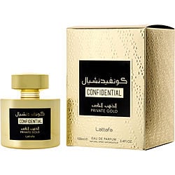 LATTAFA CONFIDENTIAL PRIVATE GOLD by Lattafa - EAU DE PARFUM SPRAY 3.4 OZ
