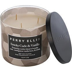 PERRY ELLIS SMOKY CADE & VANILLA by Perry Ellis-SCENTED CANDLE 14.5 OZ