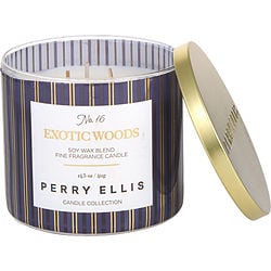 PERRY ELLIS EXOTIC WOODS by Perry Ellis-SCENTED CANDLE 14.5 OZ