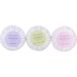WOODS OF WINDSOR VARIETY by Woods of Windsor - 3 PIECE VARIETY WITH TRUE ROSE & LAVENDER & LILY OF THE VALLEY AND ALL ARE SOAPS 1.7 OZ