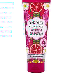 YARDLEY FLOWERAZZI MAGNOLIA & PINK ORCHID by Yardley - BODY SCRUB 6.7 OZ
