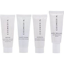 CosMedix by CosMedix-Treatment Prep 4-Piece Essentials Kit: Purity Clean + Simply Brillian=t + Define + Hydrate+ --4x15ml/0.5oz