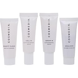 CosMedix by CosMedix - Age-Defying Skin 4-Piece Essentials Kit: Benefit Clean + Cell ID + Serum 16 + Emulsion --4x15ml/0.5oz