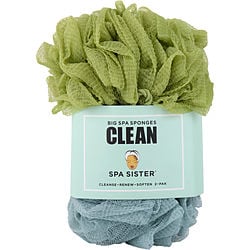 SPA ACCESSORIES by Spa Accessories - SPA SISTER JUMBO SPONGE 2 PACK (GREEN & MARINE)