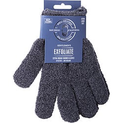 SPA ACCESSORIES by Spa Accessories-GENTLEMANS EXFOLIATE EXTRA ROUGH SHOWER GLOVES (XL SIZE) - CHARCOAL