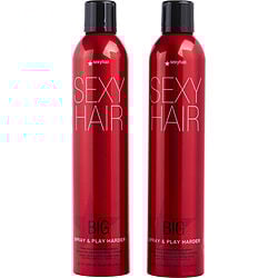 SEXY HAIR by Sexy Hair Concepts - BIG SEXY HAIR SPRAY AND PLAY HARDER VOLUMIZING HAIR SPRAY 10 OZ (2 PACK)
