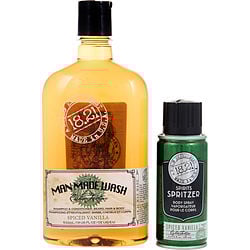 18.21 MAN MADE by 18.21 Man Made - BOOK OF GOOD GROOMING VOLUME 9 (MAN MADE WASH SPICED VANILLA 18 OZ & SPIRITS SPRITZER SPICED VANILLA 3.4 OZ)