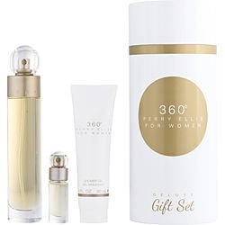 PERRY ELLIS 360 by Perry Ellis - EDT SPRAY 3.4 OZ & SHOWER GEL 3 OZ & EDT SPRAY 0.25 OZ