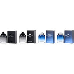 COACH VARIETY by Coach-4 PIECE MINI VARIETY WITH COACH EDT X2 & MAN BLUE EDT X2 AND ALL ARE 0.16 OZ MINI