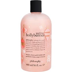 Philosophy by Philosophy-Sparkling Hollyberries Shampoo, Shower Gel & Bubble Bath  --480ml/16oz *TESTER