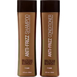 BRAZILIAN BLOWOUT by Brazilian Blowout - HC_SET: 12 OZ ANTI-FRIZZ SHAMPOO AND CONDITIONER DUO SET