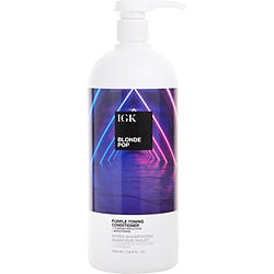 IGK by IGK-BLONDE POP PURPLE TONING CONDITIONER 33.8 OZ