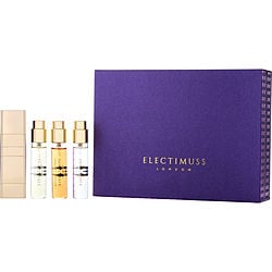 ELECTIMUSS VARIETY by Electimuss-ALL SEASON FAVOURITES TRAVEL SET WITH IMPERIUM & TRAJAN & MERCURIAL CASHMERE AND ALL ARE PURE PARFUM SPRAY MINI 0.34 OZ & ATOMIZER