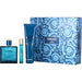 VERSACE EROS by Gianni Versace-EAU DE PARFUM SPRAY 3.4 OZ & SHOWER GEL 5 OZ & EAU DE PARFUM SPRAY 0.34 OZ MINI - BigSun