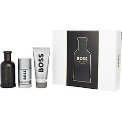 BOSS BOTTLED by Hugo Boss-PARFUM SPRAY 3.3 OZ & DEODORANT STICK 2.4 OZ & SHOWER GEL 3.3 OZ