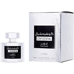 LATTAFA CONFIDENTIAL PLATINUM by Lattafa - EAU DE PARFUM SPRAY 3.4 OZ