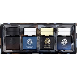 ENGLISH LAUNDRY VARIETY by English Laundry - 4 PIECE MENS VARIETY WITH ARMOUR & OXFORX BLEU & CROWN & THRONE AND ALL ARE EAU DE PARUM 0.68 OZ