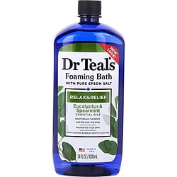 Dr. Teal's by Dr. Teal's-Foaming Bath with Pure Epsom Salt Relax & Relief with Eucalyptus & Spearmint --1000ml/34oz