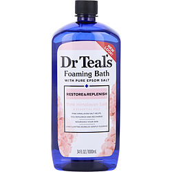 Dr. Teal's by Dr. Teal's-Foaming Bath with Pure Epsom Salt Restore & Replenish with Pink Himalayan --1000ml/34oz