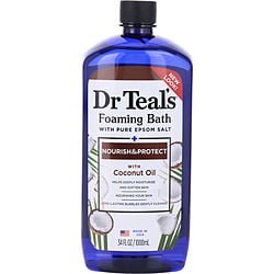 Dr. Teal's by Dr. Teal's-Foaming Bath with Pure Epsom Salt Nourish & Protect with Coconut Oil --1000ml/34oz