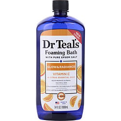 Dr. Teal's by Dr. Teal's-Foaming Bath with Pure Epsom Salt Glow & Radiance with Vitamin C & Citrus Essential Oils --1000ml/34oz