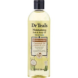 Dr. Teal's by Dr. Teal's-Moisturizing Bath & Body Oil - Moisture+ Nourishing Coconut Oil & Essential Oils --260ml/8.8oz