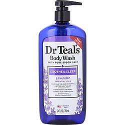 Dr. Teal's by Dr. Teal's-Body Wash with Pure Epsom Salt - Soothe & Sleep with Lavender --710ml/24oz