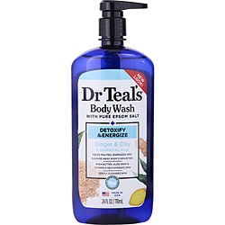 Dr. Teal's by Dr. Teal's - Body Wash with Pure Epsom Salt - Detoxify & Energize with Ginger & Clay --710ml/24oz