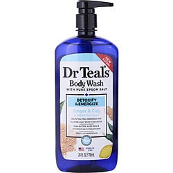 Dr. Teal's by Dr. Teal's-Body Wash with Pure Epsom Salt - Detoxify & Energize with Ginger & Clay --710ml/24oz