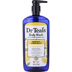 Dr. Teal's by Dr. Teal's-Body Wash with Pure Epsom Salt - Prebiotic Lemon Balm with Sage & Thyme Essential Oils --710ml/24oz