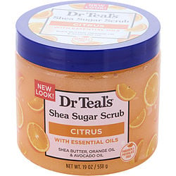 Dr. Teal's by Dr. Teal's-Shea Sugar Scrub - Citrus Essential Oils with Vitamin C --538g/19oz