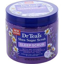 Dr. Teal's by Dr. Teal's-Shea Sugar Scrub - Melatonin Sleep Scrub with Essential Oils --538g/19oz