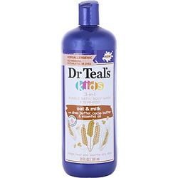 Dr. Teal's by Dr. Teal's-Kids 3-in-1 Bubble Bath, Body Wash & Shampoo Oat Milk with Shea Butter, Cocoa Butter, & Essential Oil --591ml/20oz