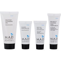 M.A.D. Skincare by M.A.D. Skincare - Discover Breakout Control: Repelling Oil 15g + Zinc & Sulfur Mask 15g + Cleansing Gel 60g + Daily Moisturizer 30g --4pcs