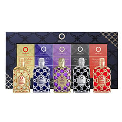 ORIENTICA VARIETY by Orientica-LUXURY COLLECTION WITH AMBER ROUGE & OUD SAFFRON & ROYAL AMBER & ROYAL BLEU & VELVET GOLD AND ALL ARE EAU DE PARFUM SPRAY 0.25 OZ MINI