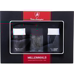 LAMBORGHINI VARIETY by Tonino Lamborghini - 3 PIECE VARIETY WITH MILLENNIALS CLASSIC & MILLENNIALS DINAMICO & MILLENNIALS WINNER AND ALL ARE EDT SPRAY 1.3 OZ