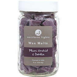 PLUM ORCHID & DAHLIA by Northern Lights - SIMMERING FRAGRANCE CHIPS - 7 OZ JAR CONTAINING 100 MELTS