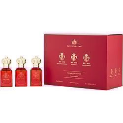 CLIVE CHRISTIAN VARIETY by Clive Christian - CROWN COLLECTION TRAVELLLER SET-CLIVE CHRISTIAN CRAB APPLE BLOSSOM & CLIVE CHRISTIAN MATSUKITA & CLIVE CHRISTIAN TOWN & COUNTRY ALL ARE PERFUME SPRAY 0.34 OZ