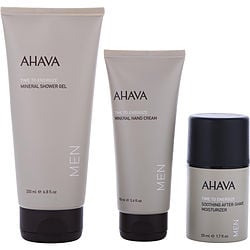 Ahava by AHAVA-Love Yourself Like I Love You For Him: Time To Energize Shower Gel 200ml  + Mineral Hand Cream 100ml + Soothing After-Shave Moisturizer 50ml --3pcs