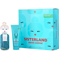 BENETTON SISTERLAND GREEN JASMINE by Benetton-EDT SPRAY 2.7 OZ & BODY MILK 2.5 OZ