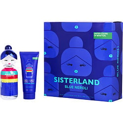 BENETTON SISTERLAND BLUE NEROLI by Benetton-EDT SPRAY 2.7 OZ & BODY MILK 2.5 OZ